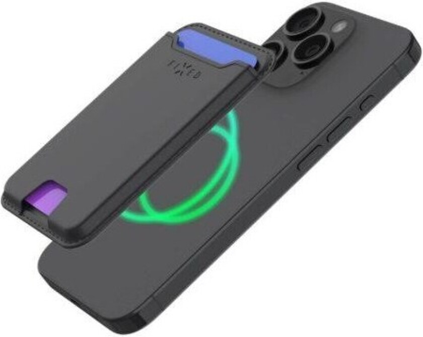 Mag Wallet Tracker for Apple Find My iPhone - Black