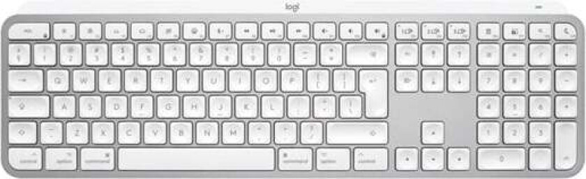 MX Keys S for MAC - Pale Grey - Tastatur - Hvit