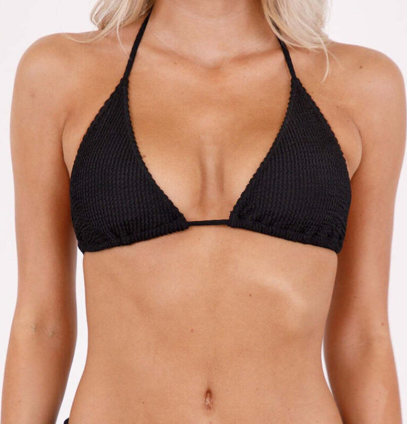 Skin sand crepe bikini topp, svart, Størrelse: S, Kvinner