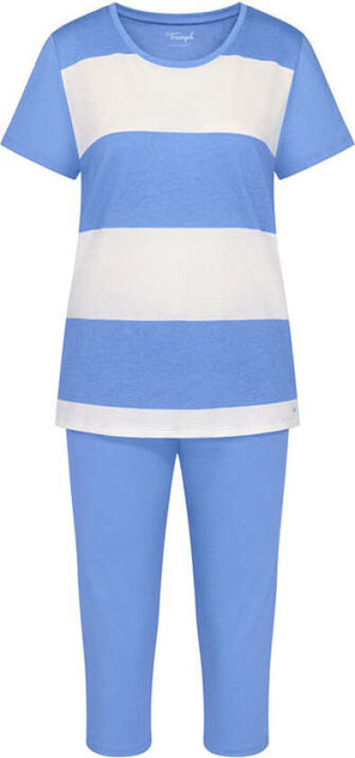 Capri pyjamas, blå, Størrelse: 40, Kvinner