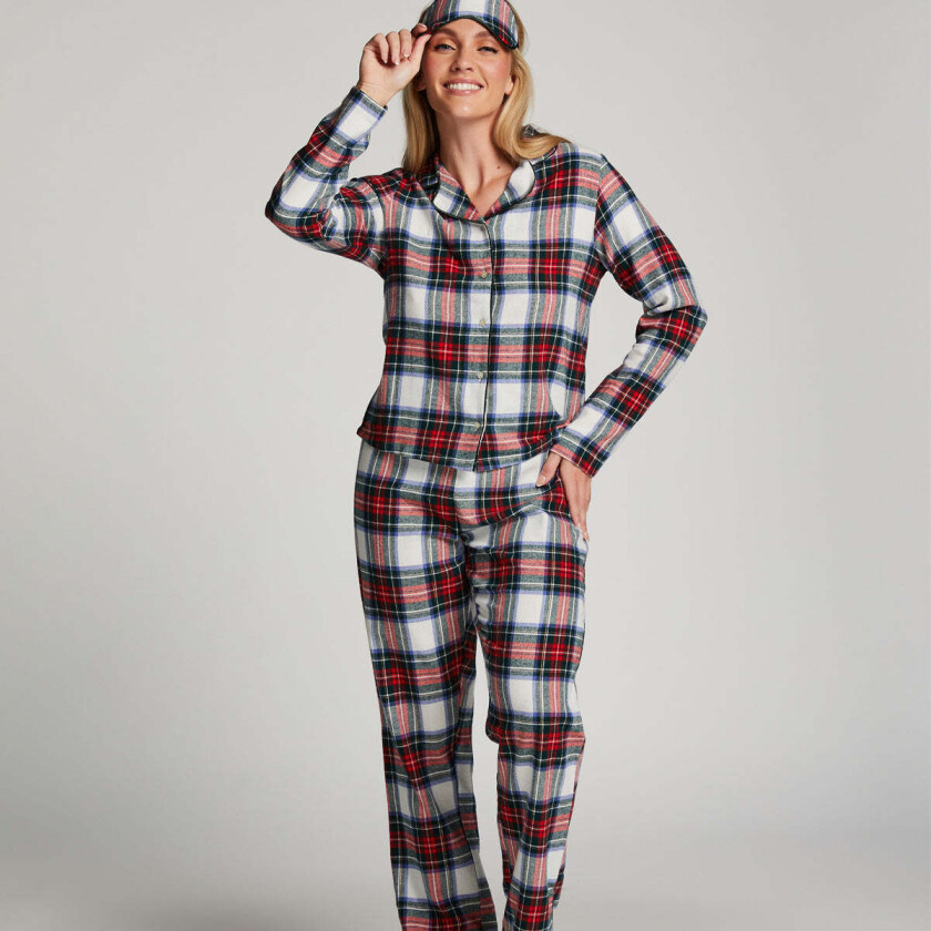 Twill Check pyjamas, multi, Størrelse: XS, Kvinner