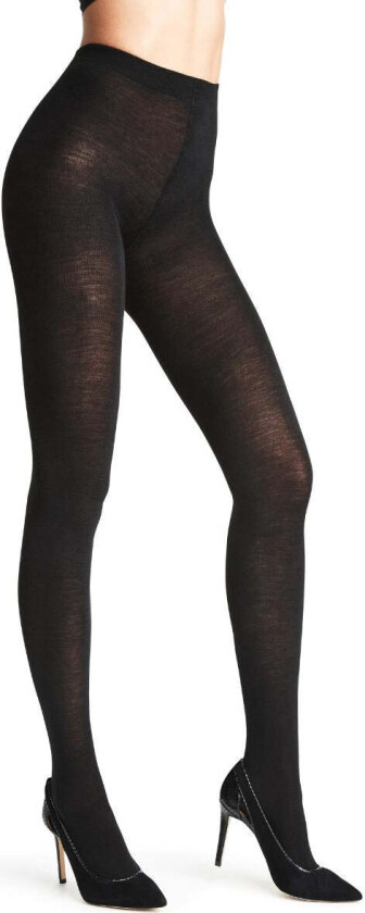 Doubleface strømpebukser, svart, Størrelse: M/L, Kvinner