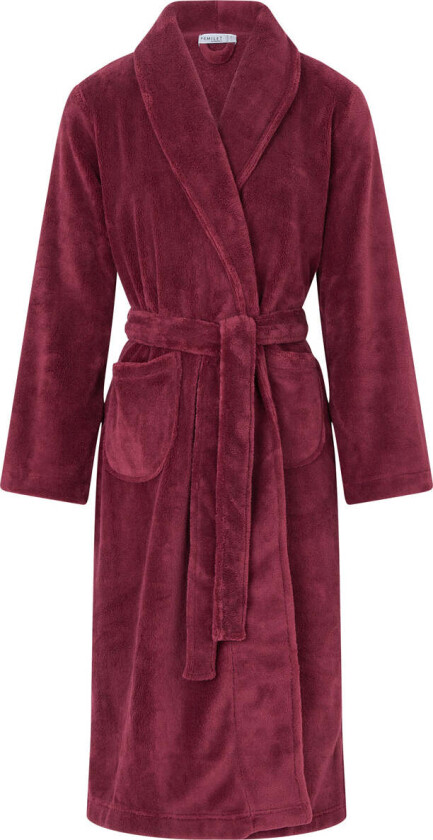 Teddy morgenkåpe, rød, Størrelse: 42, Kvinner