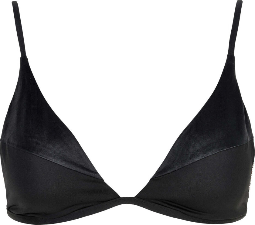 Triangle bikini topp, svart, Størrelse: M, Kvinner
