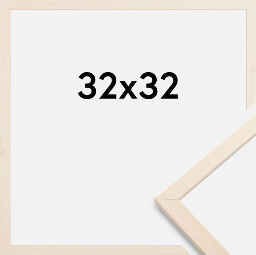 Ramme Edsbyn Akrylglass Lønn 32x32 Cm