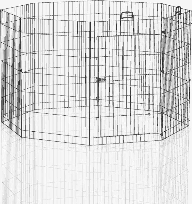 Ferplast løpegård 8-kantet - Str L: 8 Elementer à B 57 x H 91,5 cm