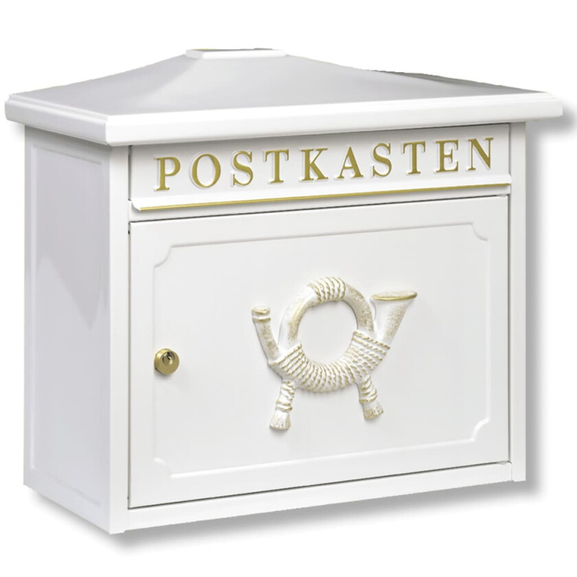 Postkasse Sylt 1883 W stål hvit