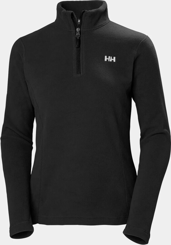 Dame Daybreaker 1/2 Glidelås Lett Fleece Svart Xs HvitXS