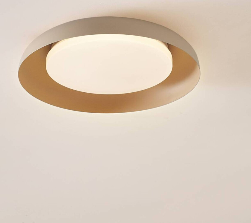 Lindby taklampe Florie, beige, PC, Ø 40 cm