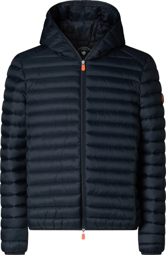 Men's Animal Free Hooded Puffer Jacket Donald Blue Black L