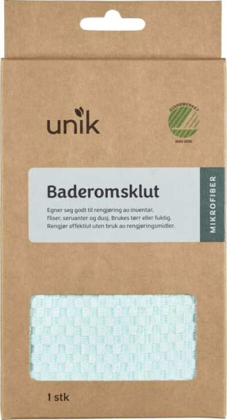 Baderomsklut Mikrofiber 32x32cm 1stk