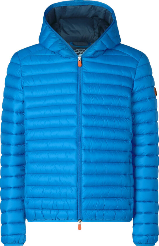Men's Animal Free Hooded Puffer Jacket Donald Blue Berry S