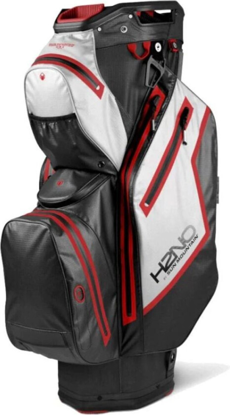 H2no Staff Trallebag Svart/hvit/rød