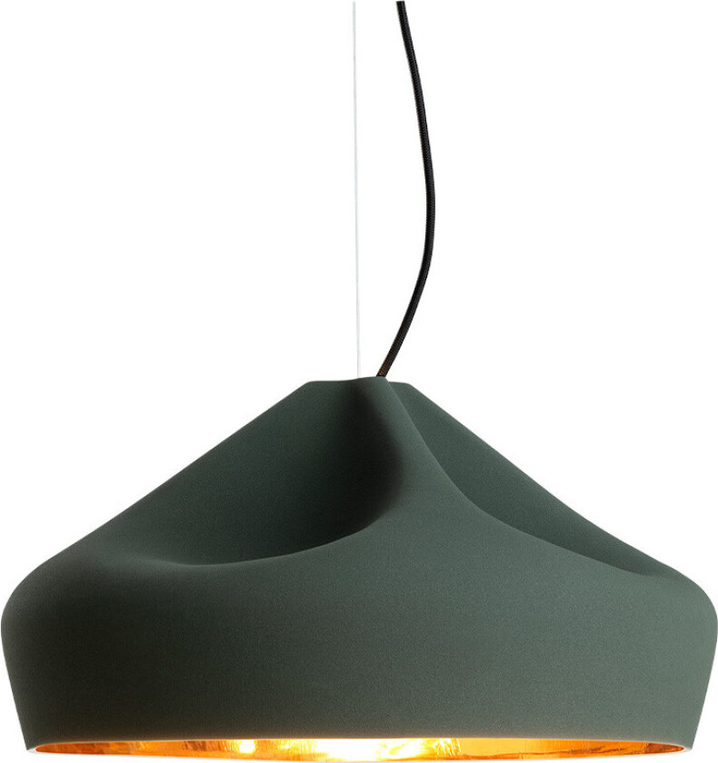 - Pleat Box 47 LED Pendel Mørk Grønn/Guld