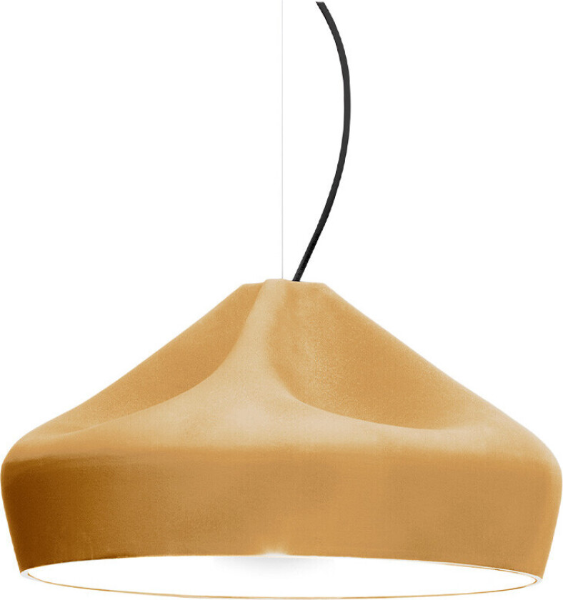 - Pleat Box 47 Pendel E27 Ocher/Hvit