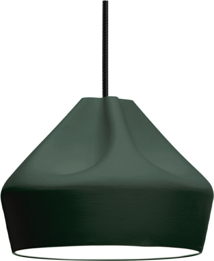 - Pleat Box 24 LED Pendel Mørk Grønn/Hvit