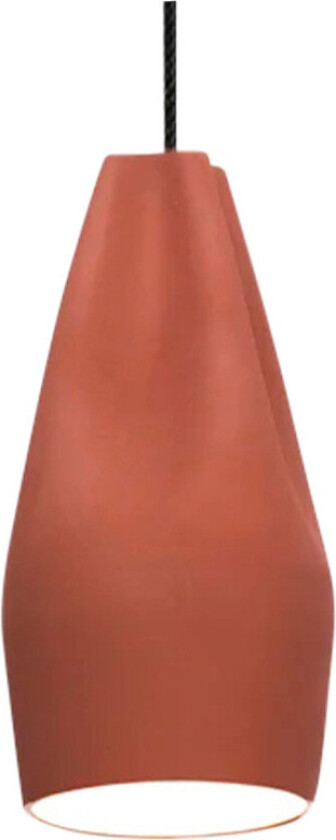 - Pleat Box 13 LED Pendel Terracotta/Hvit