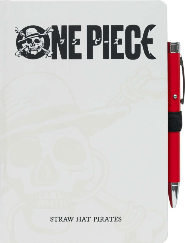One Piece notatbok og penn