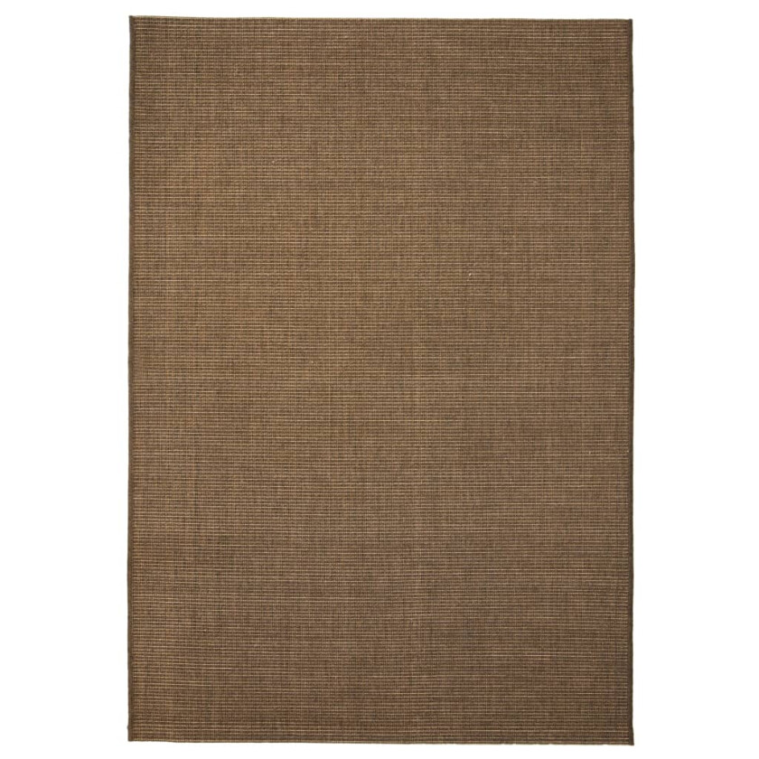 Teppe sisal-aktig utseende innendørs/utendørs 180x280 cm brun