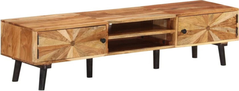 TV-benk 145x35x35 cm heltre akasie