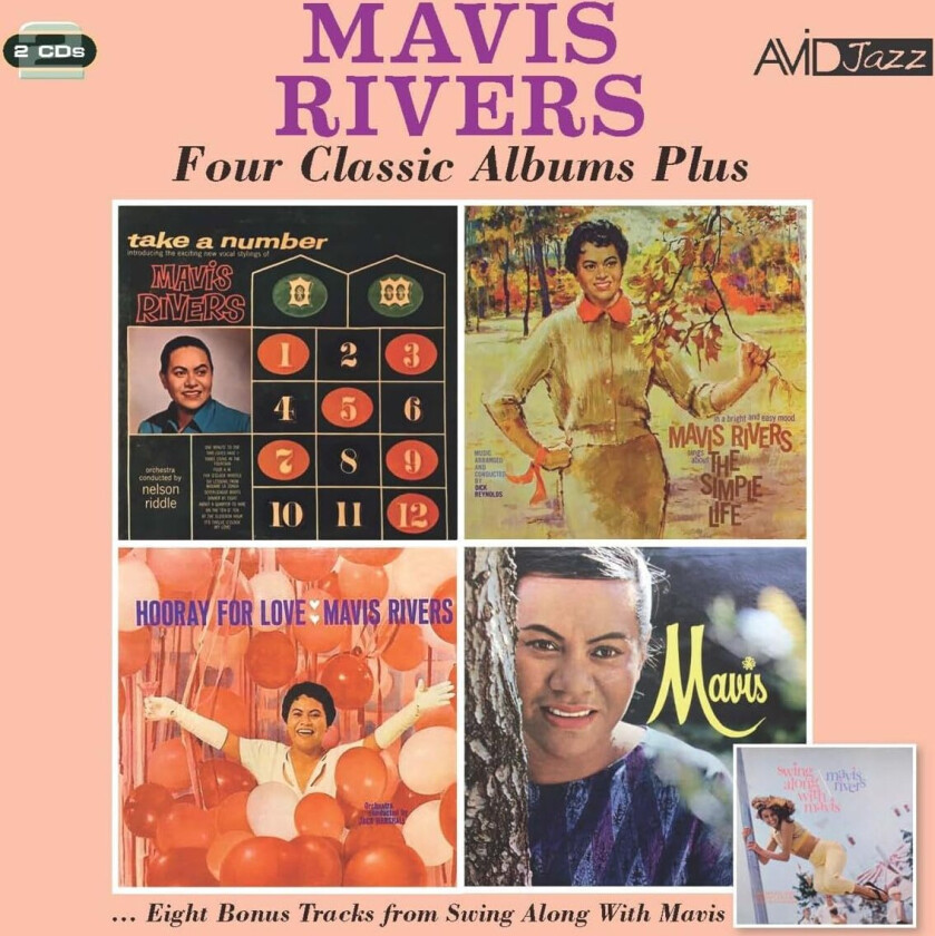 Mavis Rivers Four Classic Albums Plus (Take A Number / The Simple Life / Hooray For Love / Mavis) CD