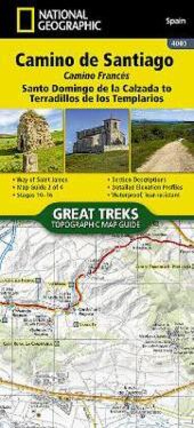 Camino de Santiago - Camino Frances Map 2 of 4