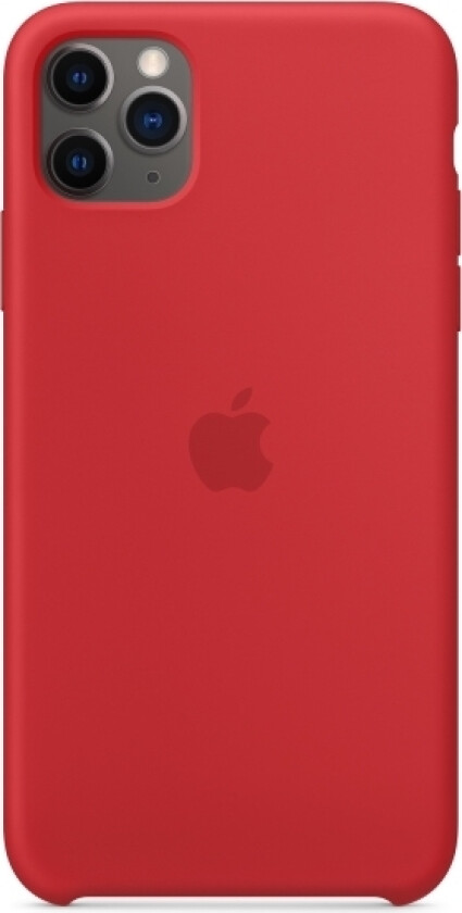 - (Product) Red - Baksidedeksel For Mobiltelefon - Silikon - Rød - For Iphone 11 Pro Max