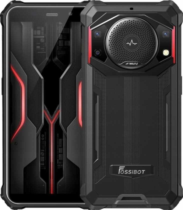 Fossibot F101 P - Slitesterk Telefon Svart