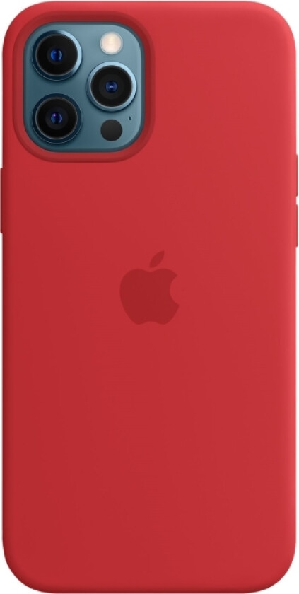 - (Product) Red - Baksidedeksel For Mobiltelefon - Med Magsafe - Silikon - Rød - For Iphone 12 Pro Max