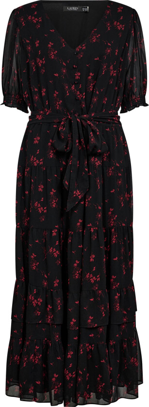 Poly Crinkle GGT 58dress Str 16W - Midi Kjoler