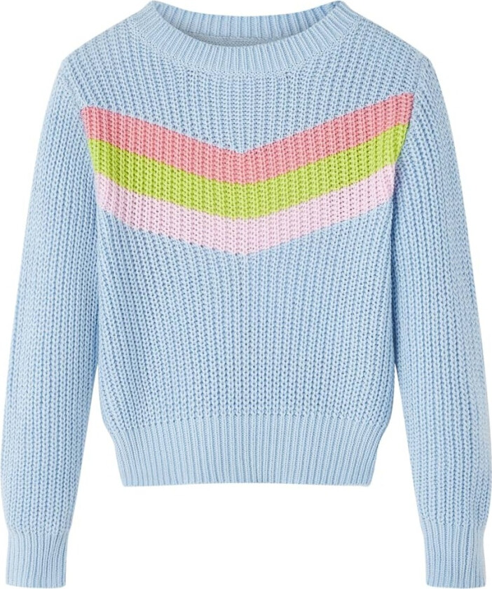 Barnegenser strikket blå 104