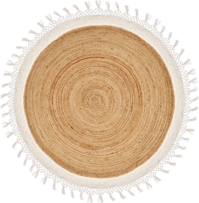 Marts Juteteppe 140 cm Rund - Beige