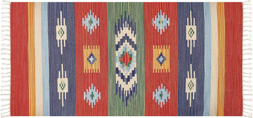 Kamaris Kelimteppe 80x150 cm - Rød