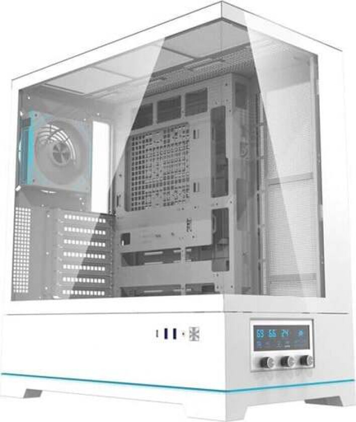 DY451 PRO computer case with fan (white) - Kabinett - Miditower - Hvit