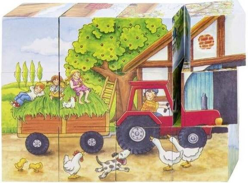 Wooden Block Puzzle Seasons on the Farm 12 pcs. Blokk