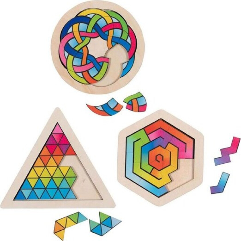 Wooden Brainteaser Puzzle per piece Tre