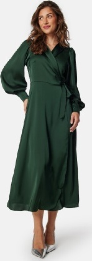Vienna Ravenna L/S Ankle Wrap Dress Scarab 42