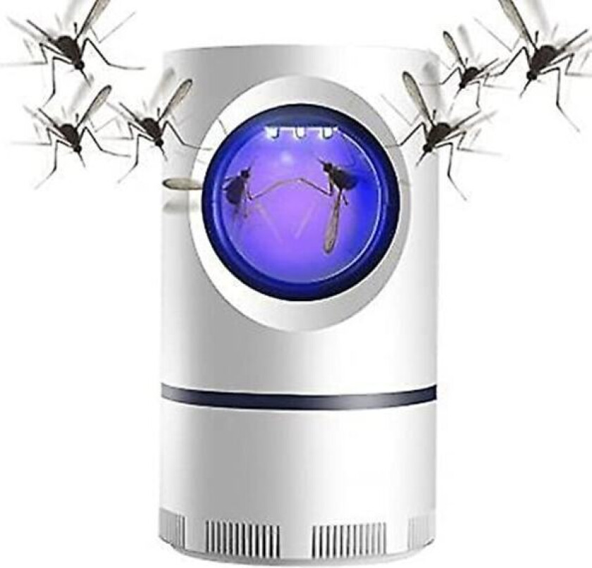 Elektrisk innendørs myggfelle, myggdreperlampe med USB-strømforsyning og adapter