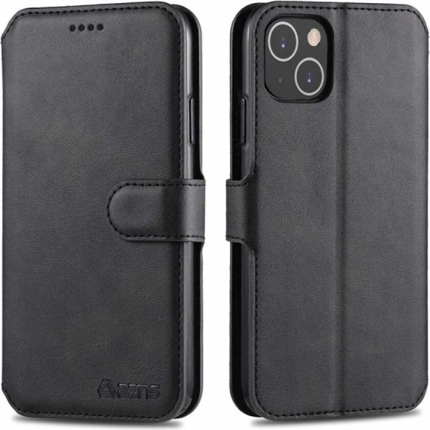 iPhone 13 - Stilsikkert praktisk lommebokdeksel Svart