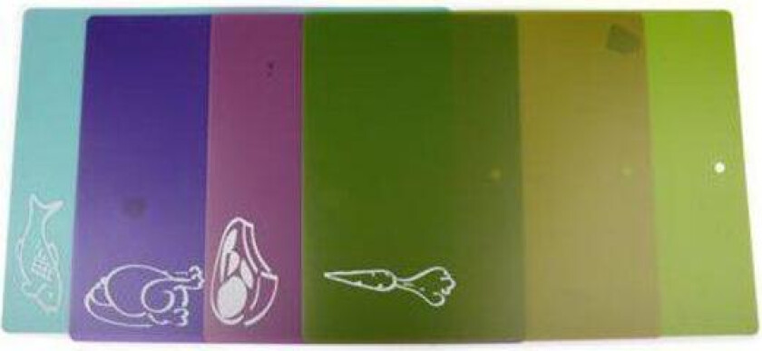 No1 4-pakke skjærebrett skjærebrett i forskjellige farger