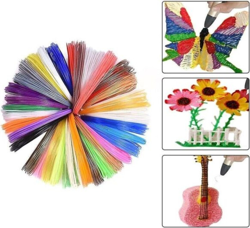 ny pla 5m tilfeldig 1,75 mm 3d penn filament pla abs tilfeldig farge sc