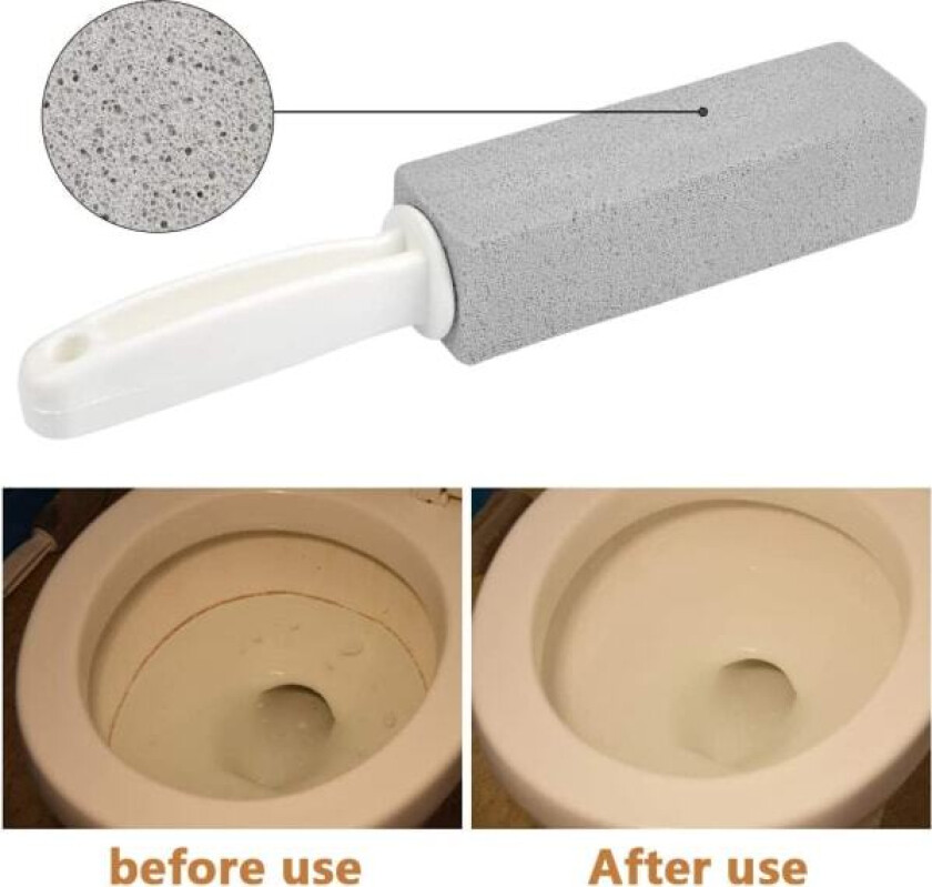 4 stk pimpsten toalettbørste med håndtak - toalettpimpsten