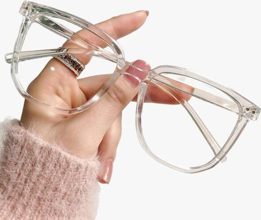 Bilde av Unisex Blålysbriller Lettvekt Uten Styrke Briller For Gaming Lesing Studenter Transparent Frame