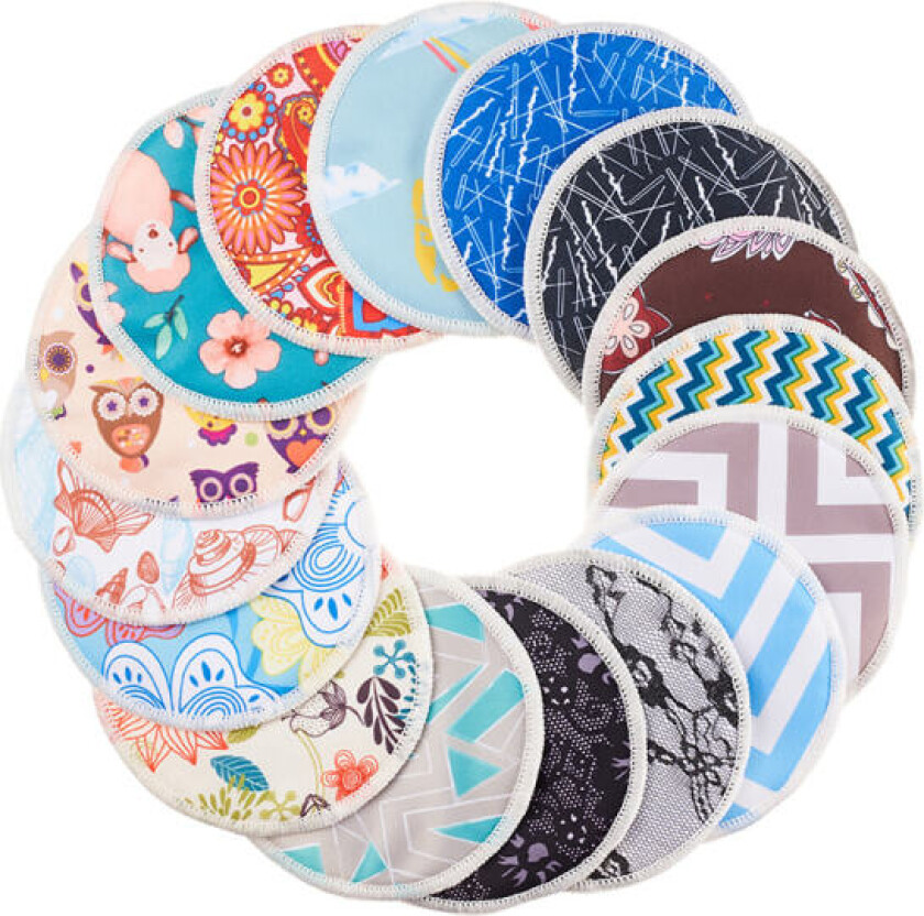 10 Vaskbare Økologiske Bambus Ammeinnlegg, Ammeinnlegg for Gravide