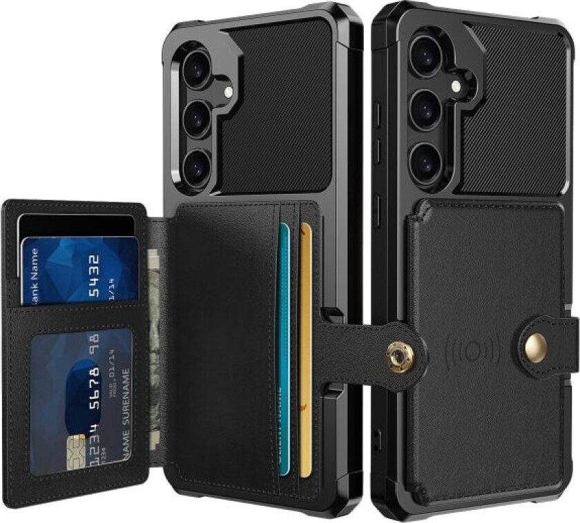 Samsung Galaxy A55 5G - Lommebokdeksel i PU-lær med magnetisk Svart