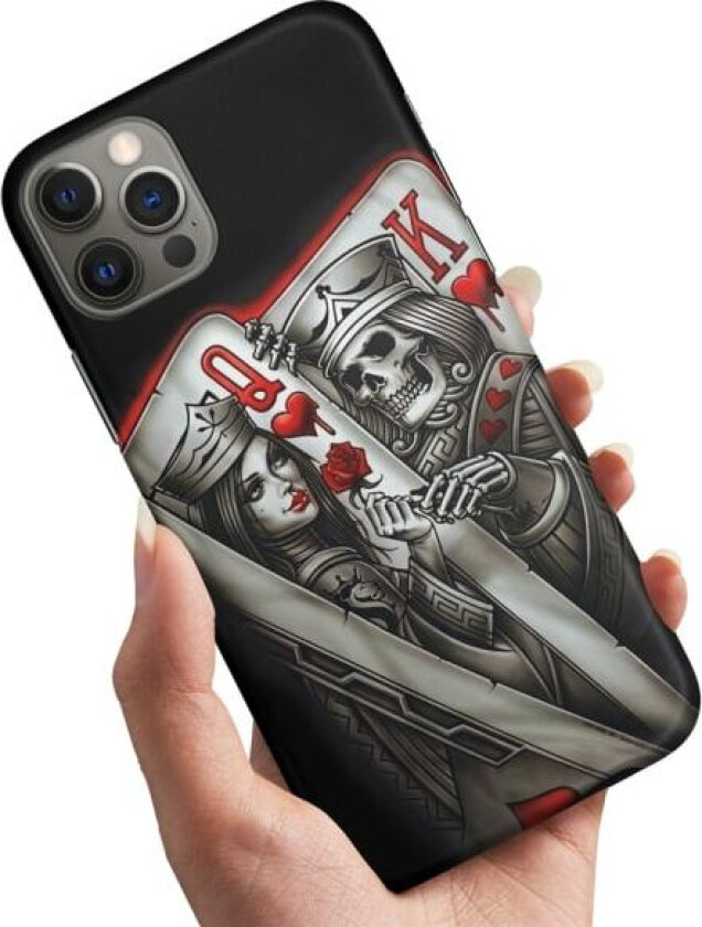 iPhone 15 Pro Max - Deksel/Mobildeksel King Queen Kortstokk