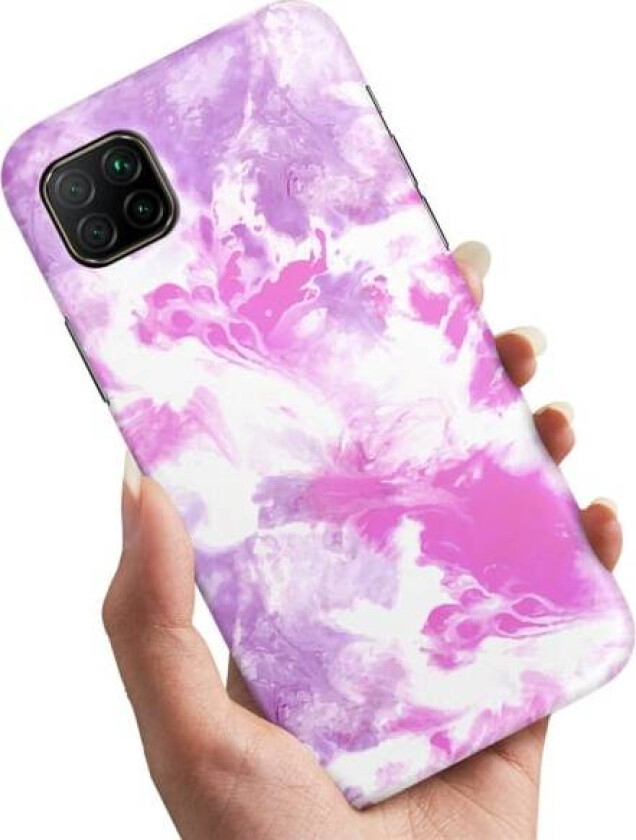 Huawei P40 Lite - Deksel/Mobildeksel Marmor Multicolor