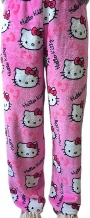 Bilde av Tegneserie HelloKitty Flanell Pyjamas Plysj og Tykk Isolasjon Pyjamas for Kvinner - Pink M