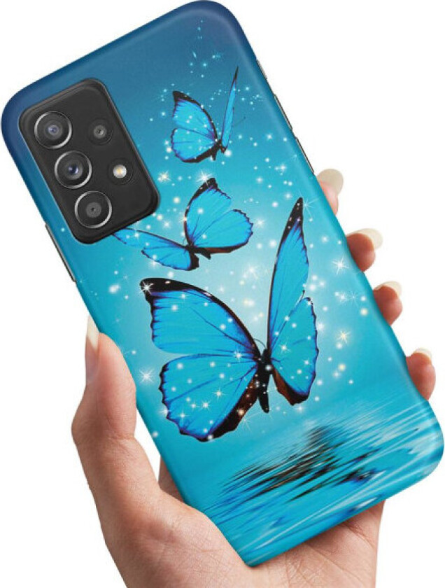 Samsung Galaxy A53 5G - Deksel/Mobildeksel Glitrende Sommerfugle Multicolor