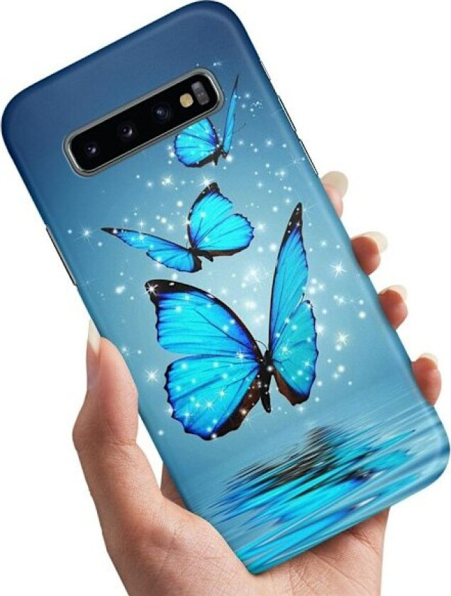 Samsung Galaxy S10 - Deksel/Mobildeksel Glitrende Sommerfugler